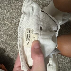 White size 23 perfect vintage jean “crop” but hits ankle